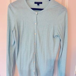 Banana Republic heathered pale blue cardigan